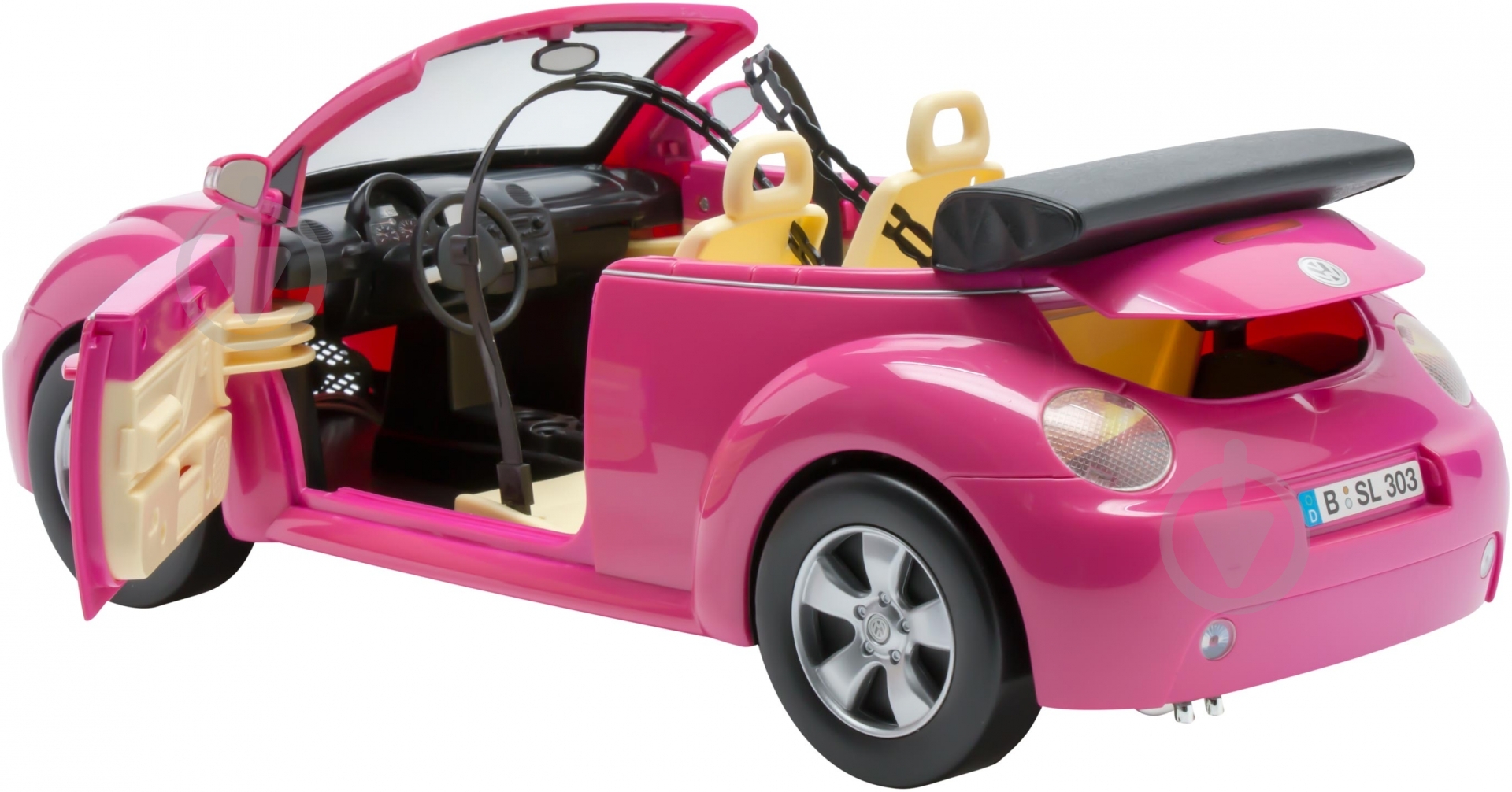 Машинка Steffi & Evi Love New Beetle кабріолет Штеффі 4664318 - фото 3