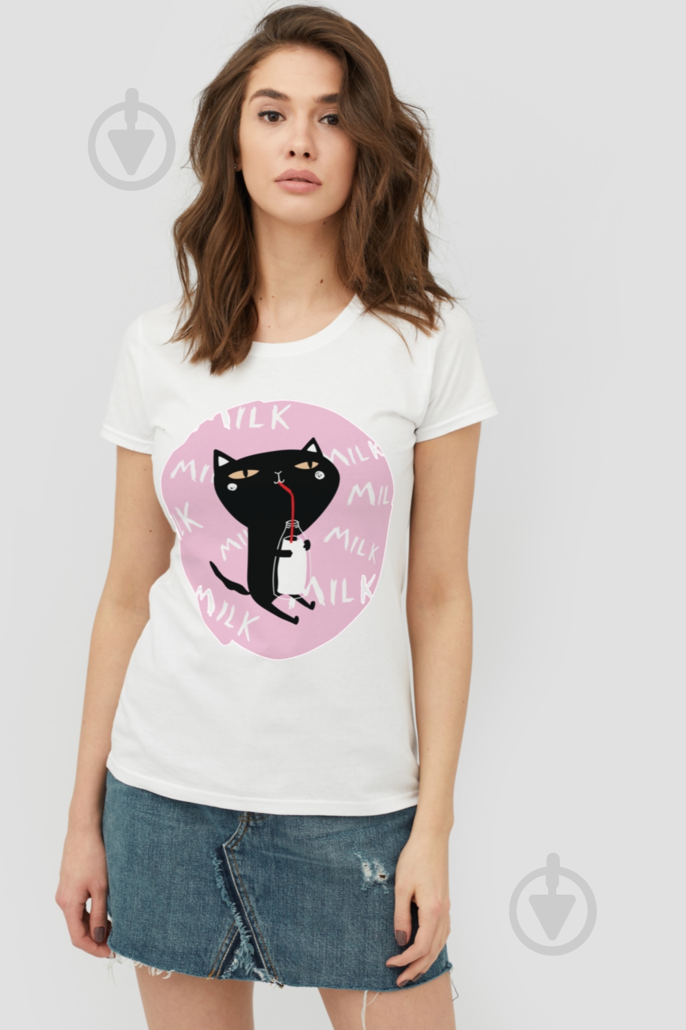 Футболка YAPPI Basic WW1016 р.L белый - фото 1 Футболка YAPPI Basic WW1016 р.L белый - фото 1