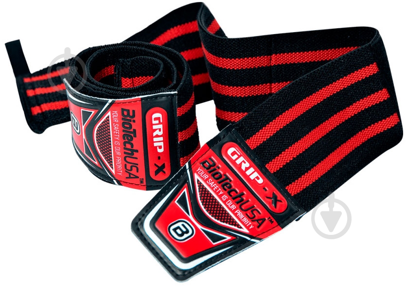 Бинты для запястья Wrist Bands BioTech Bedford 8 р. 35 черно-красный - фото 1