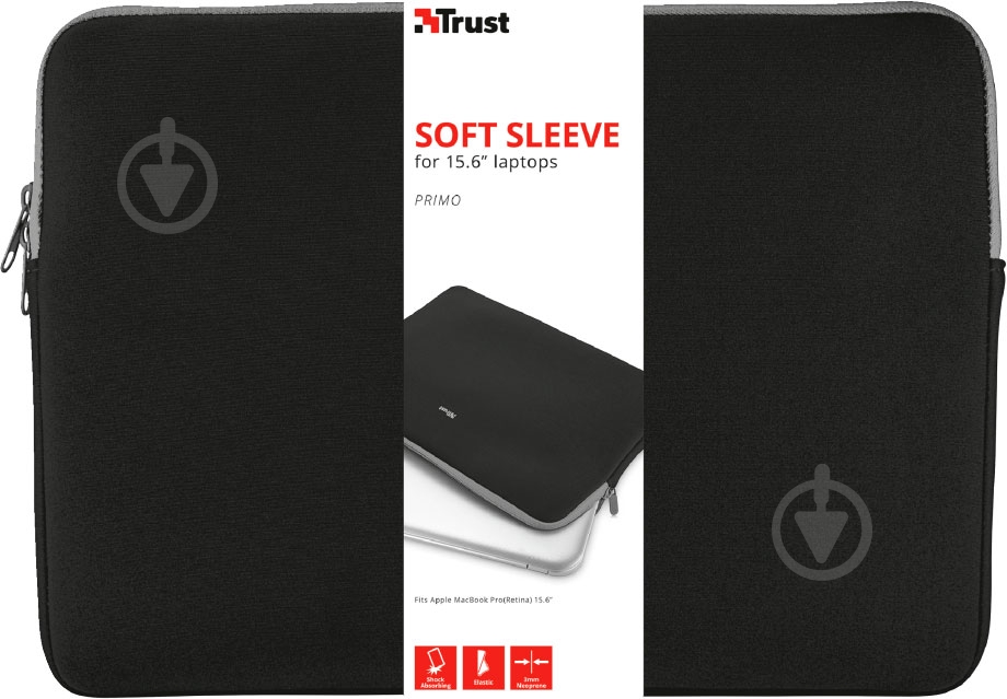 Сумка-чехол Trust Sleeve 15.6" black (21248_TRUST) - фото 3
