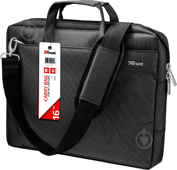 Сумка-чехол Trust VENI CARRY 16" black (22572) - фото 3 Сумка-чехол Trust VENI CARRY 16" black (22572) - фото 3