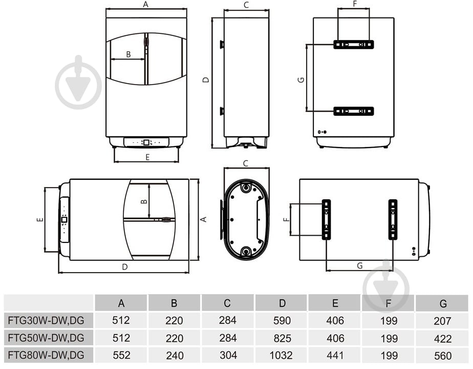 Бойлер Gorenje FTG50W-DG - фото 6
