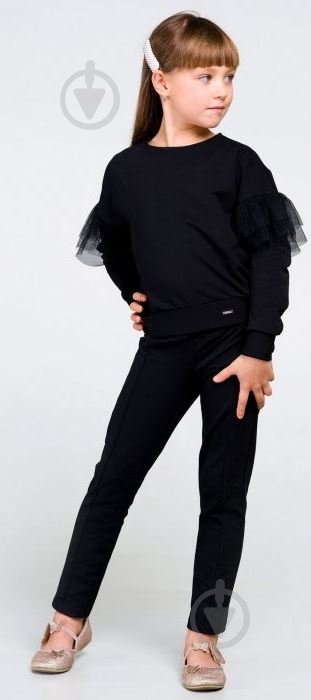 Джемпер для девочки Smil 116443 р.140 черный - фото 1