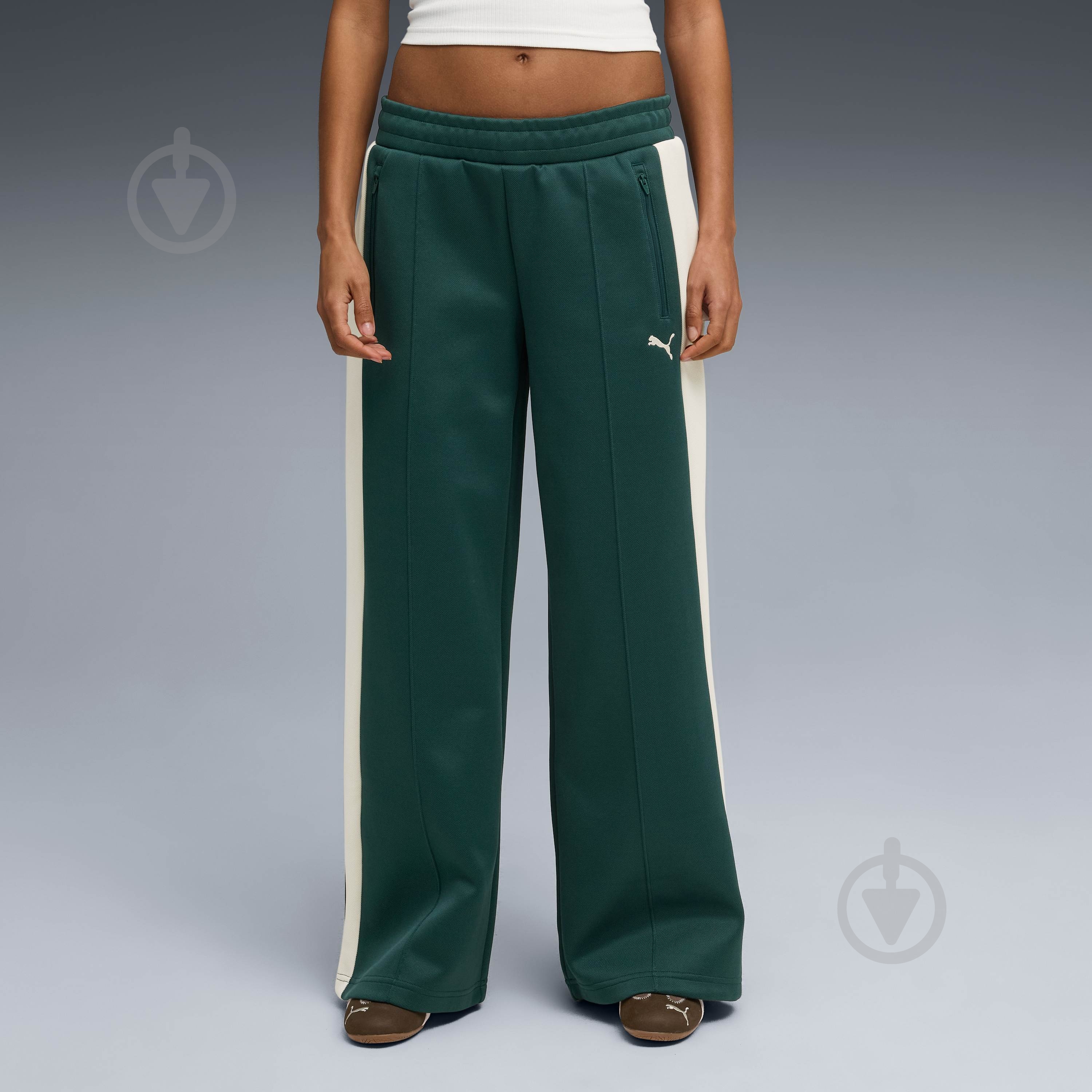 Брюки Puma T7 Low Rise Track Pants op 62980375 р. XL зеленый - фото 1 Брюки Puma T7 Low Rise Track Pants op 62980375 р. XL зеленый - фото 1