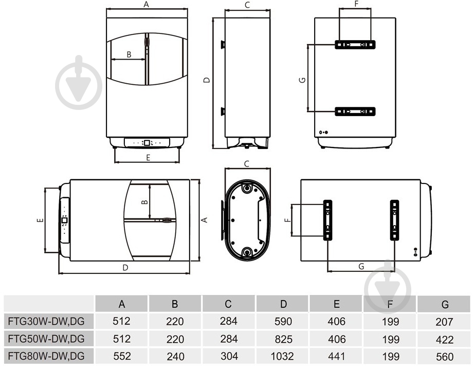 Бойлер Gorenje FTG80W-DW - фото 6 Бойлер Gorenje FTG80W-DW - фото 6