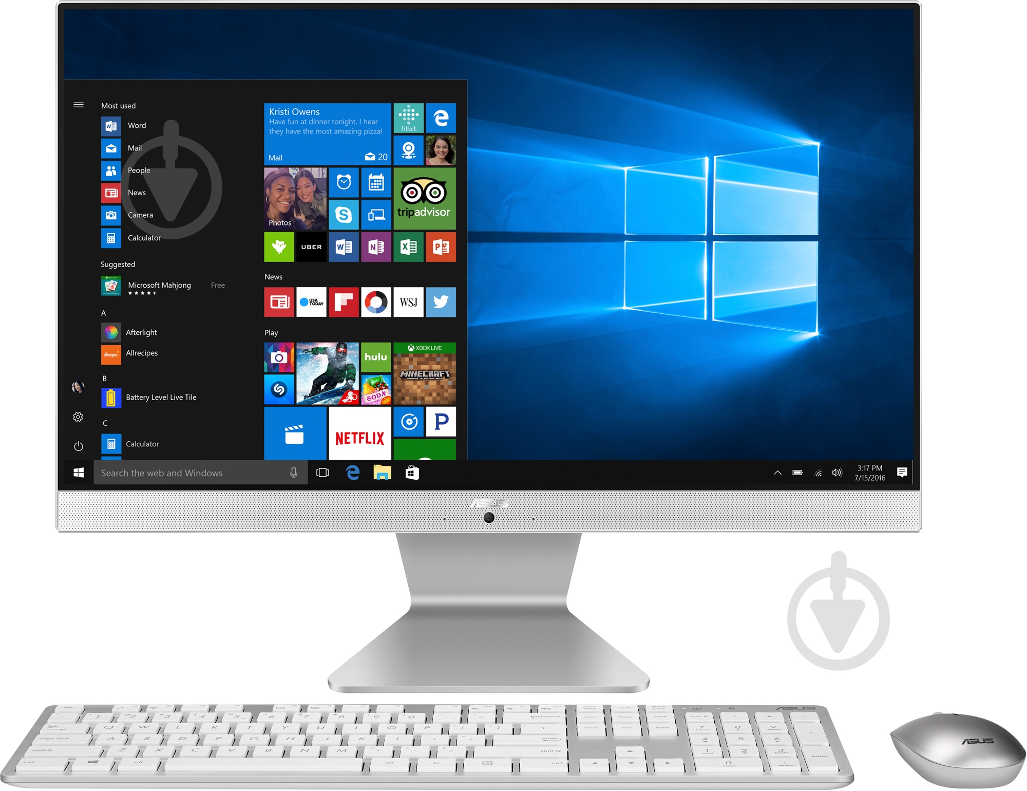 Моноблок Asus AiO V222GAK-WA004D 21.5" (90PT0212-M00800) silver - фото 4 Моноблок Asus AiO V222GAK-WA004D 21.5" (90PT0212-M00800) silver - фото 4