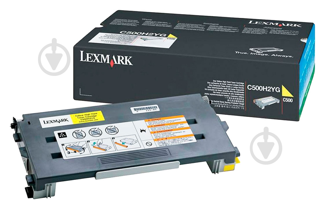 Картридж Lexmark yellow C500H2YG желтый - фото 1 Картридж Lexmark yellow C500H2YG желтый - фото 1