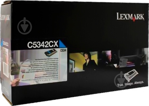 Картридж Lexmark Cyan C5342CX голубой - фото 3 Картридж Lexmark Cyan C5342CX голубой - фото 3