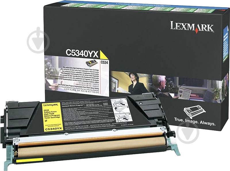 Картридж Lexmark Yellow C5340YX желтый - фото 1 Картридж Lexmark Yellow C5340YX желтый - фото 1