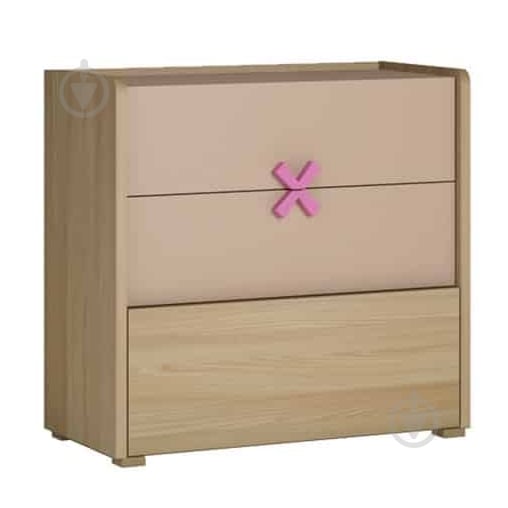 Комод Meble Wojcik 3S FIGARO 870x850x350 мм дуб светлый/дуб светлый - фото 1