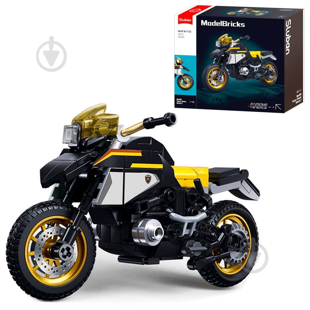 Конструктор Sluban Мотоцикл M38-B1132 - фото 1 Конструктор Sluban Мотоцикл M38-B1132 - фото 1