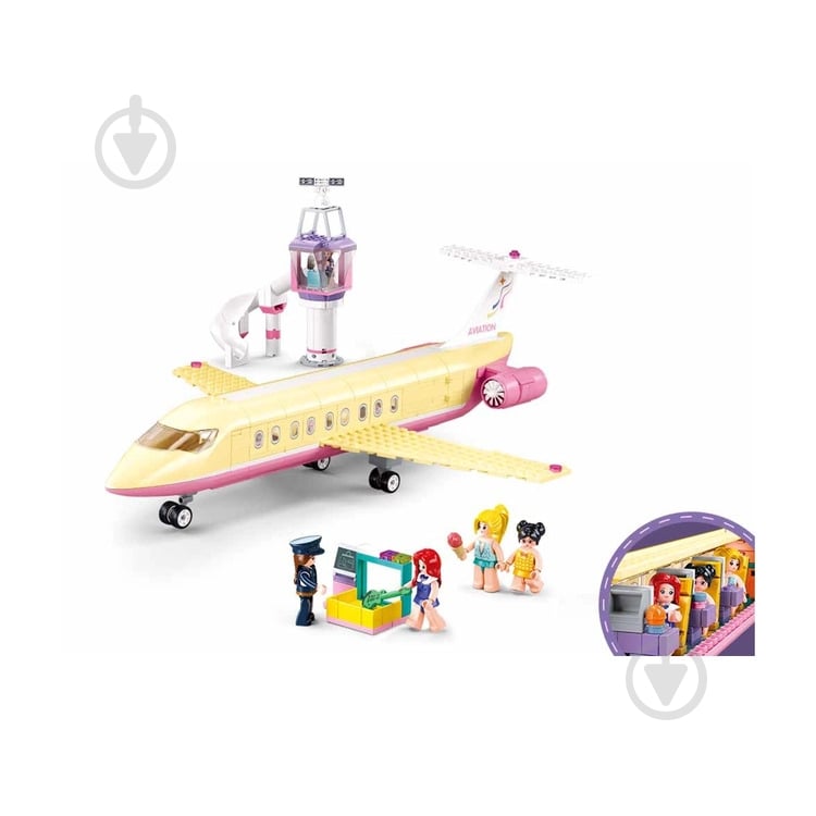 Конструктор Sluban Girls Dream Самолет M38-B1166 - фото 4 Конструктор Sluban Girls Dream Самолет M38-B1166 - фото 4