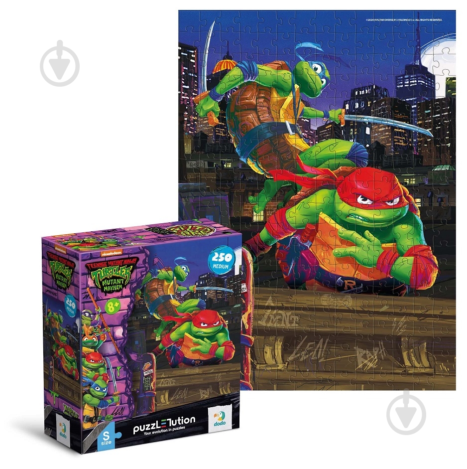 Пазл DoDo Medium-S TMNT. Леонардо та Рафаель 250 елементів 200528 - фото 2 Пазл DoDo Medium-S TMNT. Леонардо та Рафаель 250 елементів 200528 - фото 2