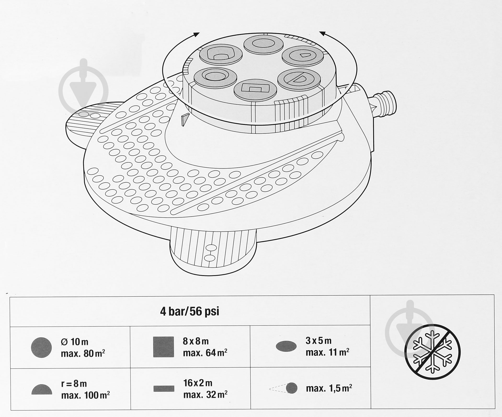 Дождеватель Gardena стационарный Boogie Classic 2073 - фото 3 Дождеватель Gardena стационарный Boogie Classic 2073 - фото 3