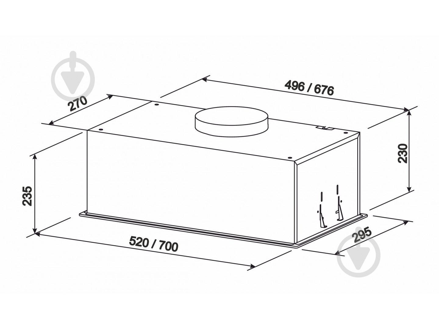 Витяжка Eleyus GEMINI 1200 LED 52 BL - фото 9 Витяжка Eleyus GEMINI 1200 LED 52 BL - фото 9