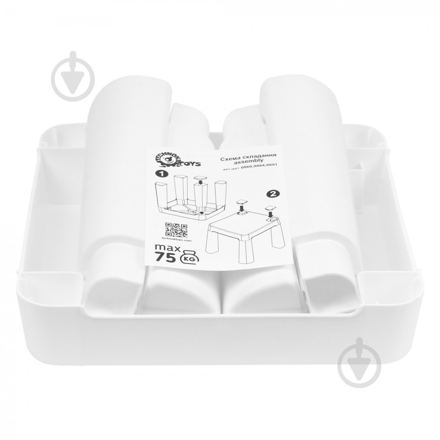 Табурет ТехноК 0891 белый - фото 5