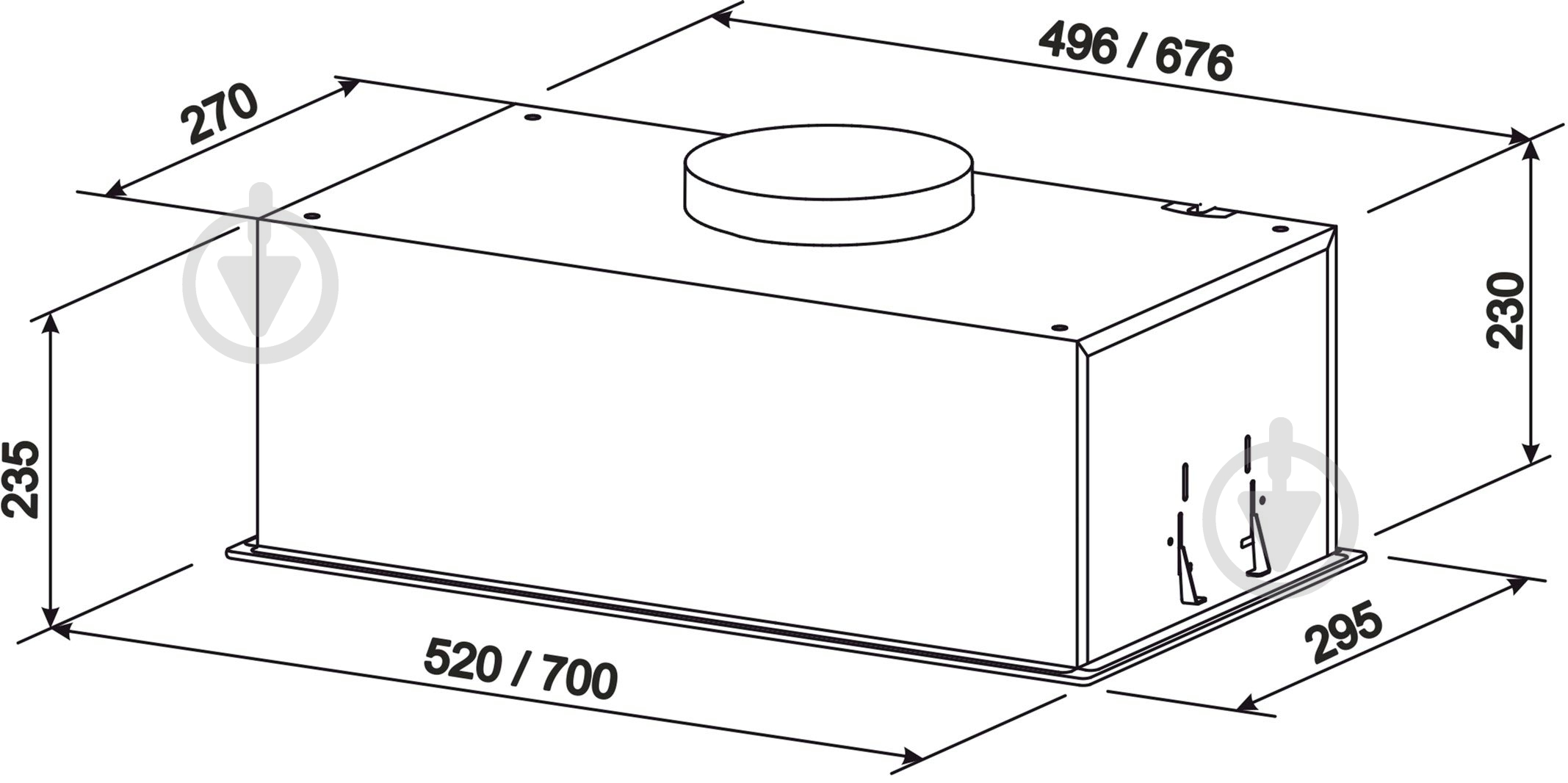 Вытяжка Eleyus GEMINI 1200 LED 52 WH - фото 14