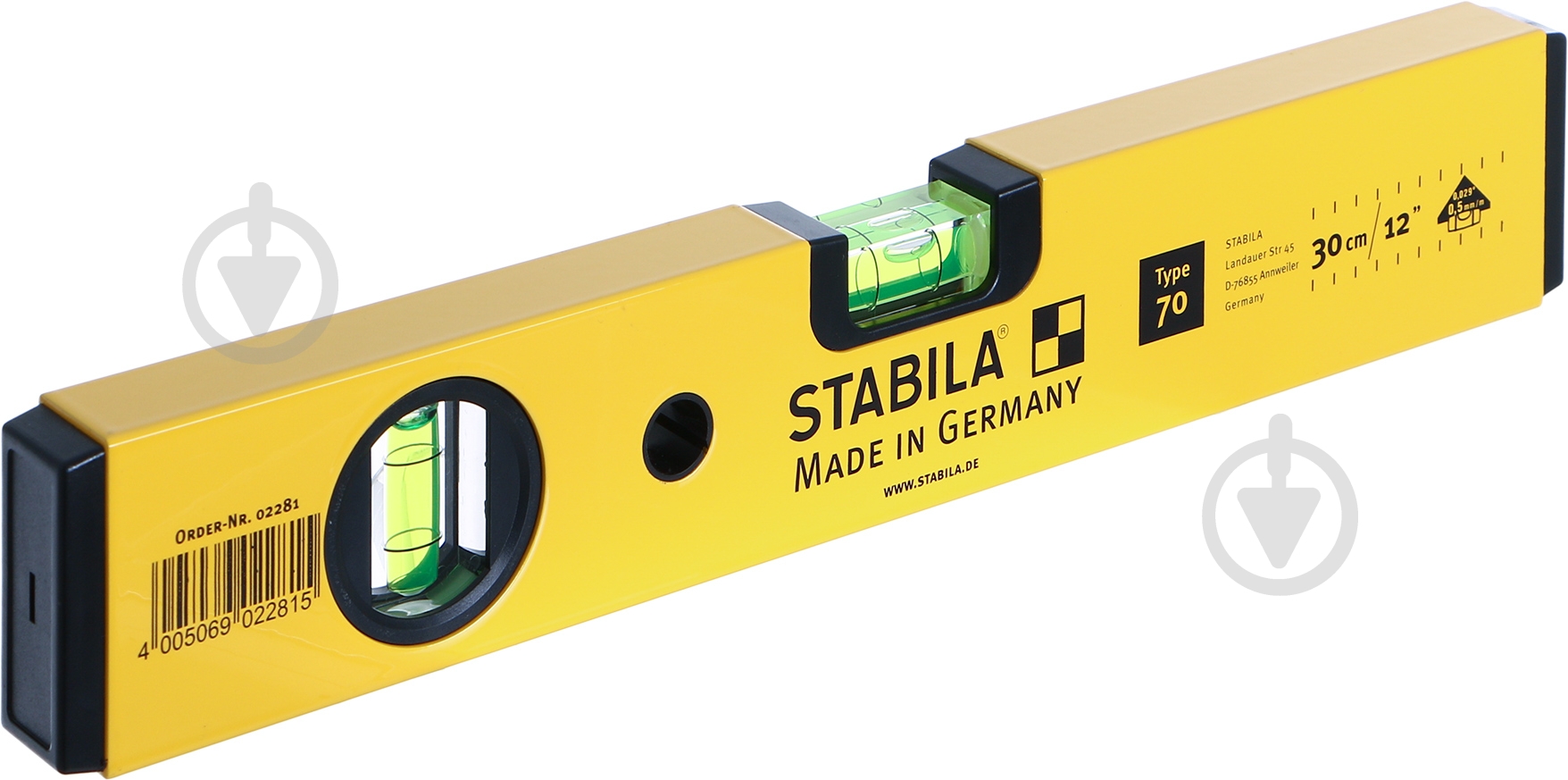Уровень 30 см Stabila Type 70 2281 - фото 1 Уровень 30 см Stabila Type 70 2281 - фото 1
