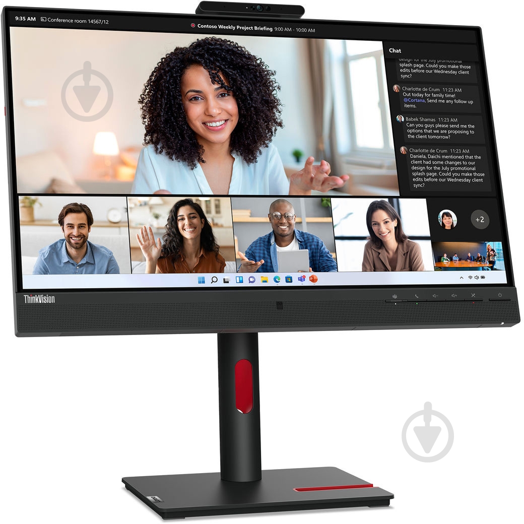 Монитор Lenovo ThinkVision T24mv-30 23,8" (63D7UAT3UA) - фото 4 Монитор Lenovo ThinkVision T24mv-30 23,8" (63D7UAT3UA) - фото 4