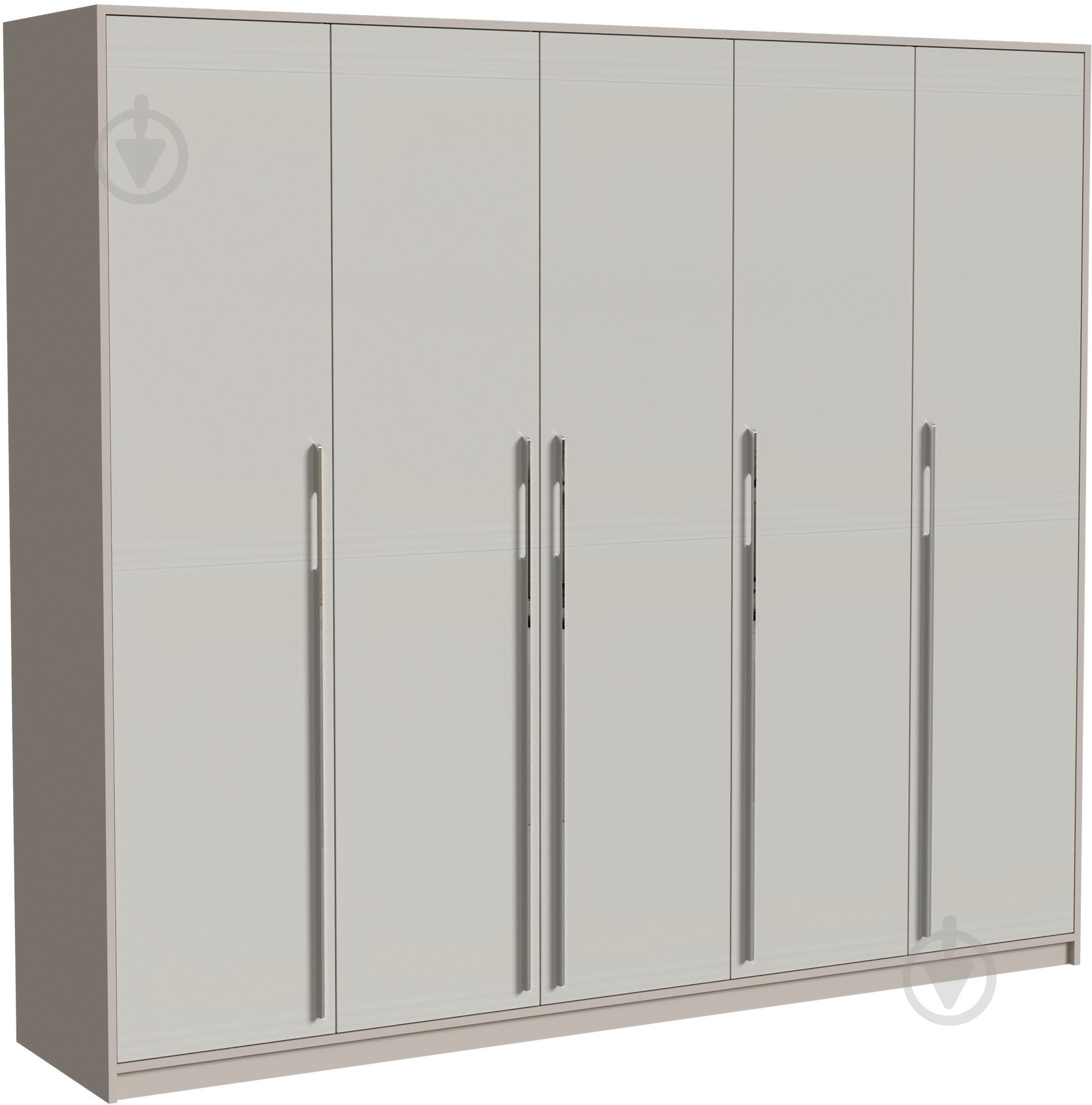 Шкаф Luxe Studio Loom 2476 2200х2476х564 мм светло-серый / светло-серый - фото 1 Шкаф Luxe Studio Loom 2476 2200х2476х564 мм светло-серый / светло-серый - фото 1