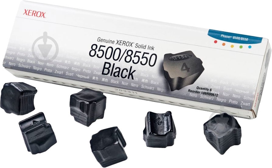 Брикеты твердочернильные Xerox Black Max 108R00672 черный - фото 1