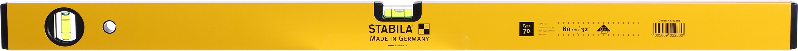 Уровень 80 см Stabila Type 70 2286 - фото 2 Уровень 80 см Stabila Type 70 2286 - фото 2