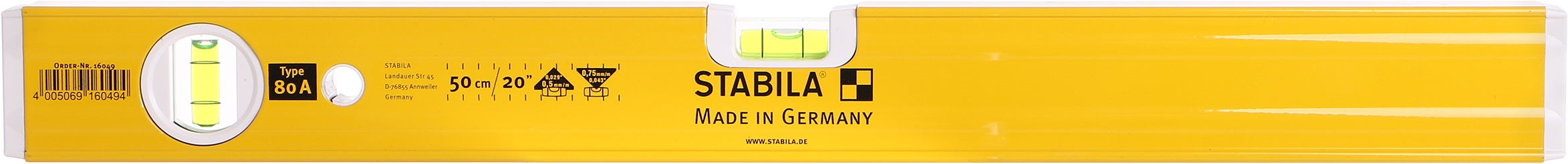 Уровень 50 см Stabila Type 80 A 16049 - фото 2