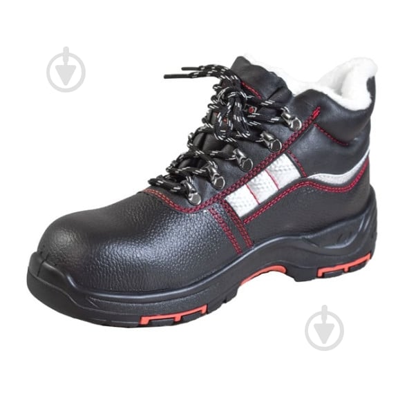 Ботинки зимние WORKSHOP кожаные S3 CI SRC р.42 5358002742 черный с красным - фото 1