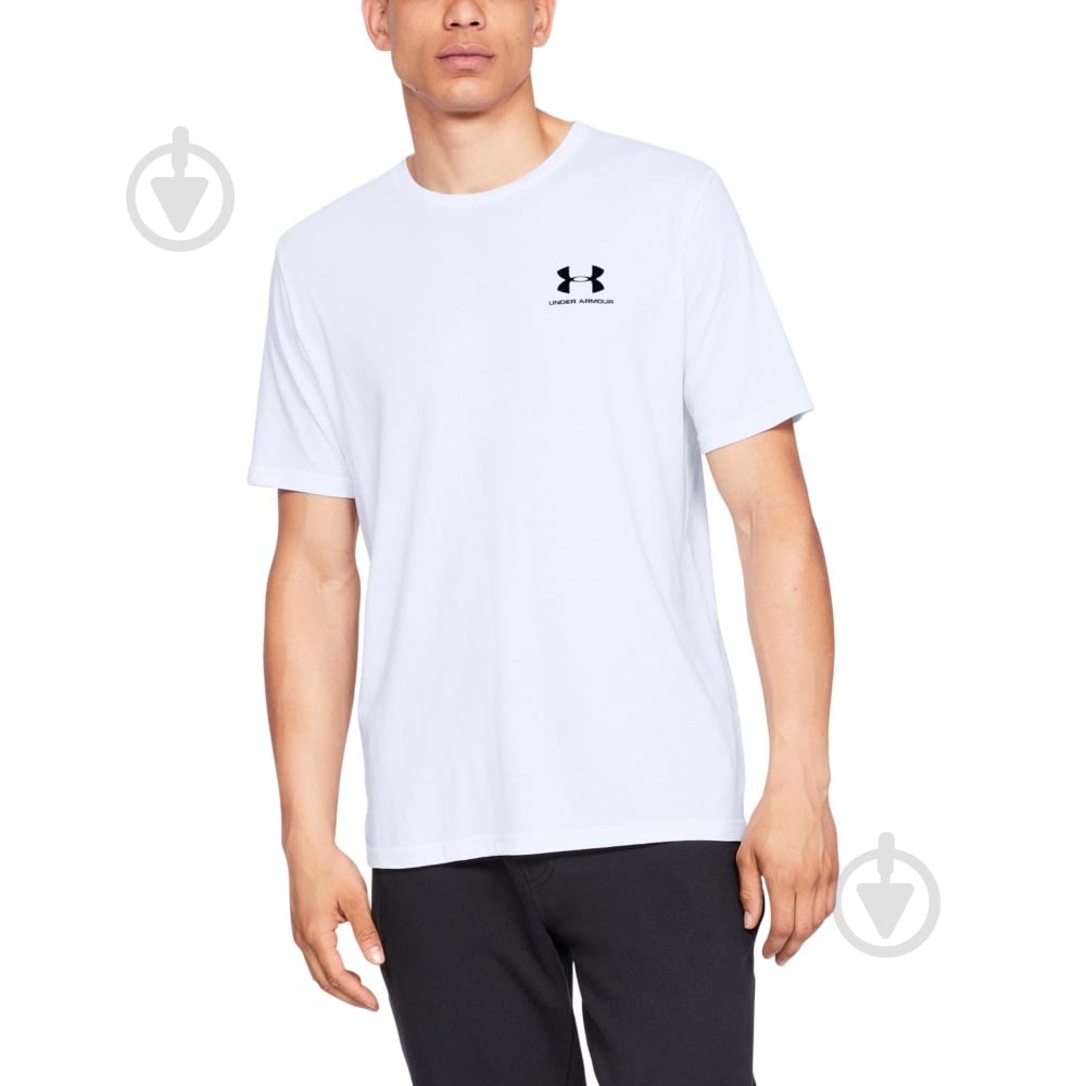 Футболка Under Armour SPORTSTYLE LEFT CHEST SS 1326799-100 р.L білий - фото 1