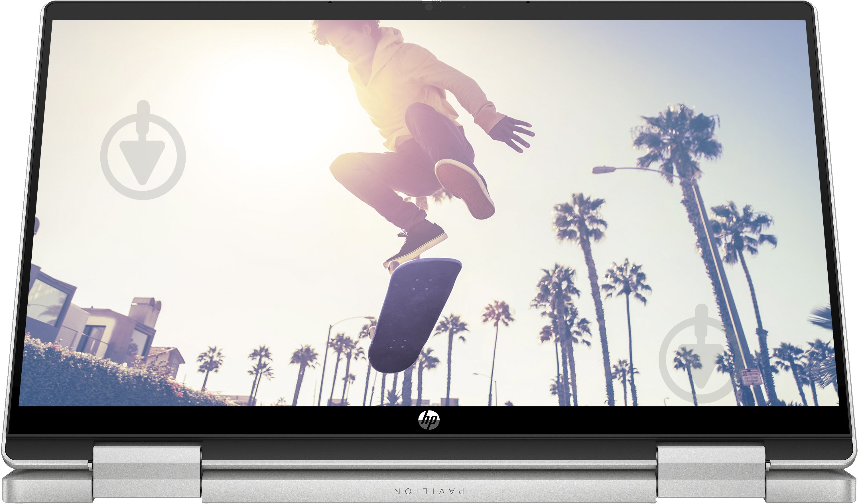 Ноутбук HP Pavilion x360 14" (825D9EA) natural silver - фото 1