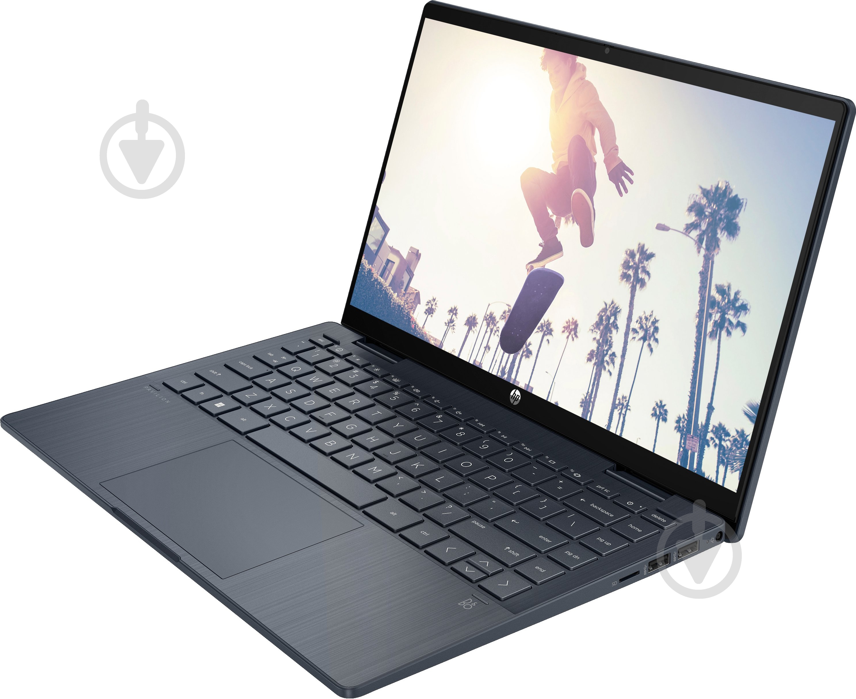Ноутбук HP Pavilion x360 14" (826T0EA) space blue - фото 6