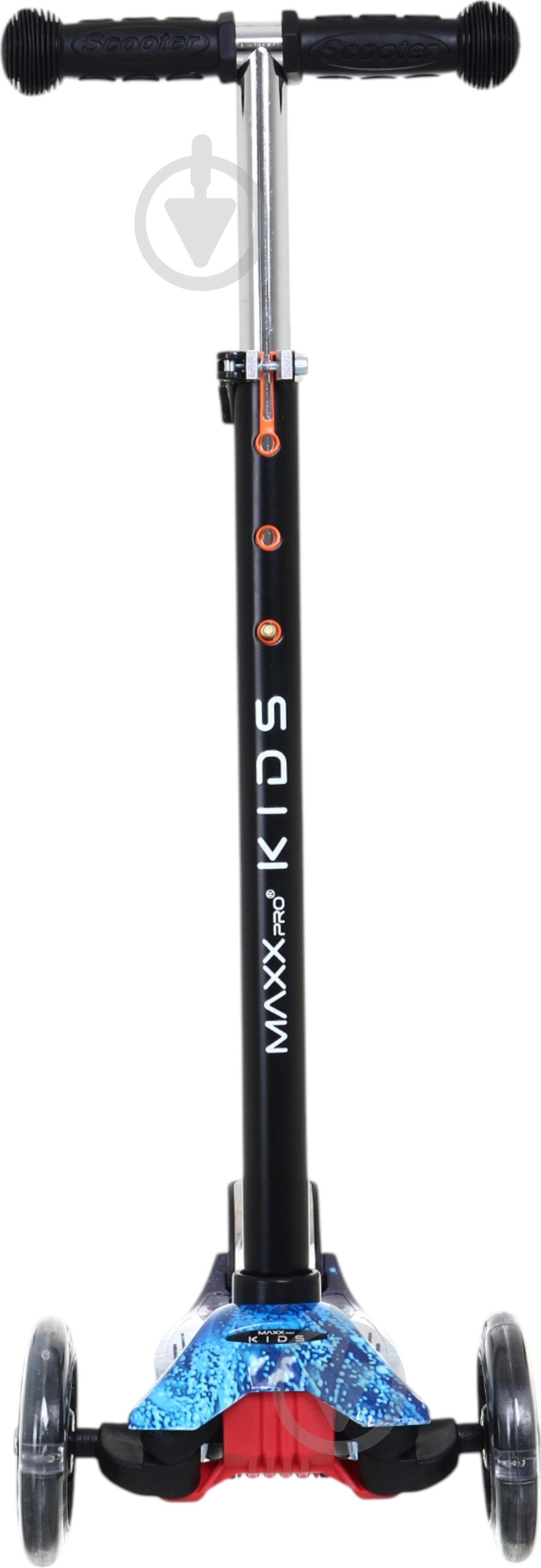 Самокат MaxxPro kids дитячий 3-колісний LS306C/maxi синій принт - фото 2