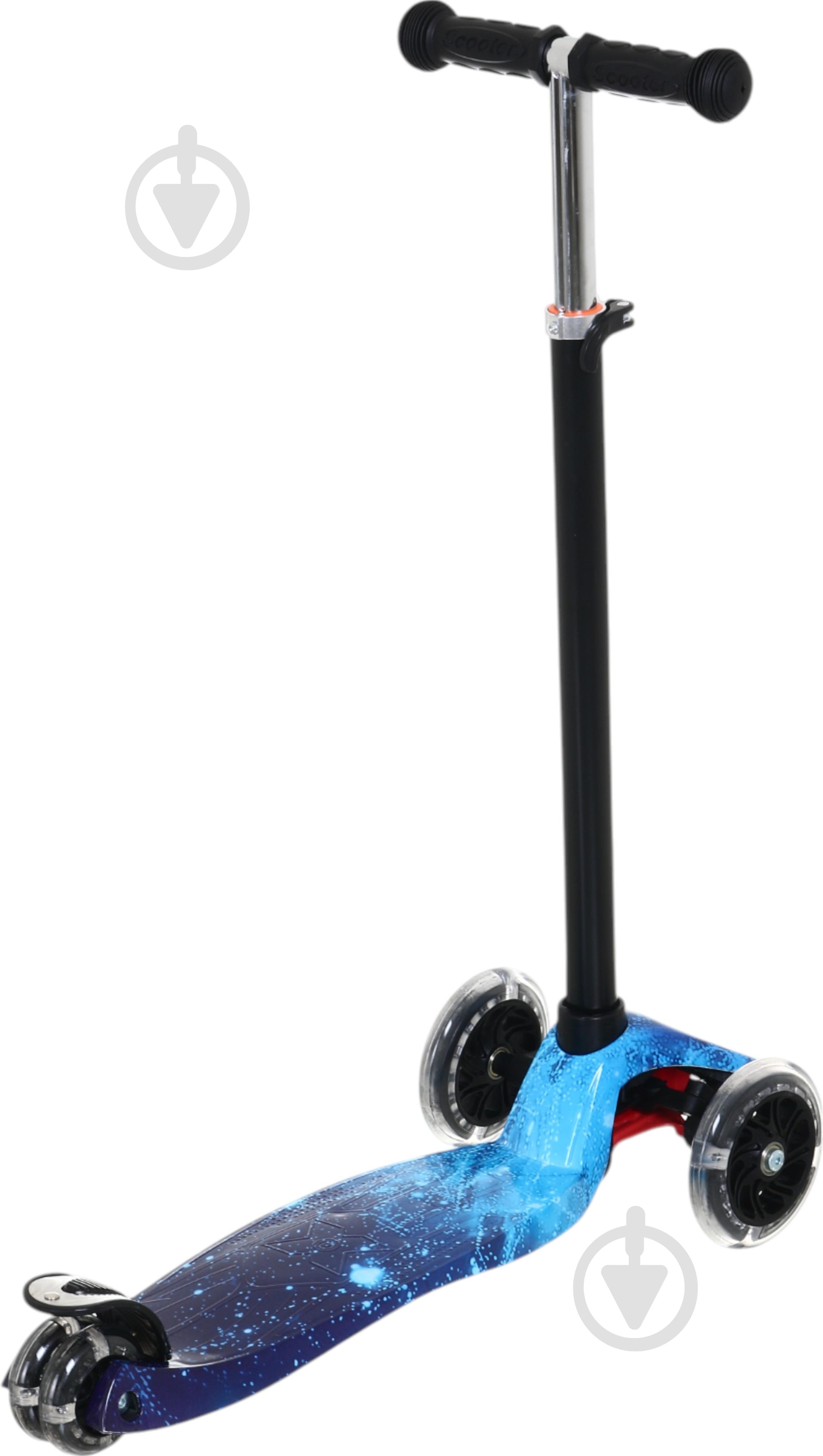 Самокат MaxxPro kids дитячий 3-колісний LS306C/maxi синій принт - фото 7