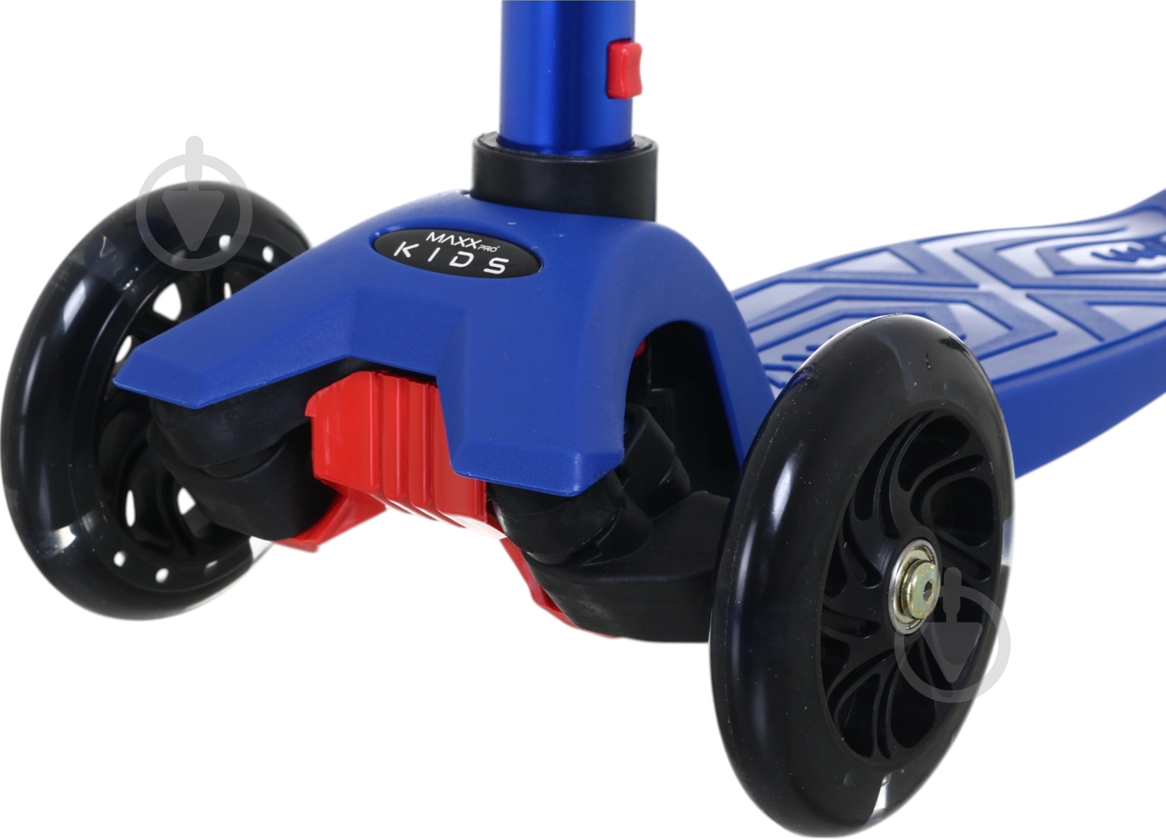 Самокат MaxxPro kids дитячий 3-колісний LS306C/maxi синій - фото 3