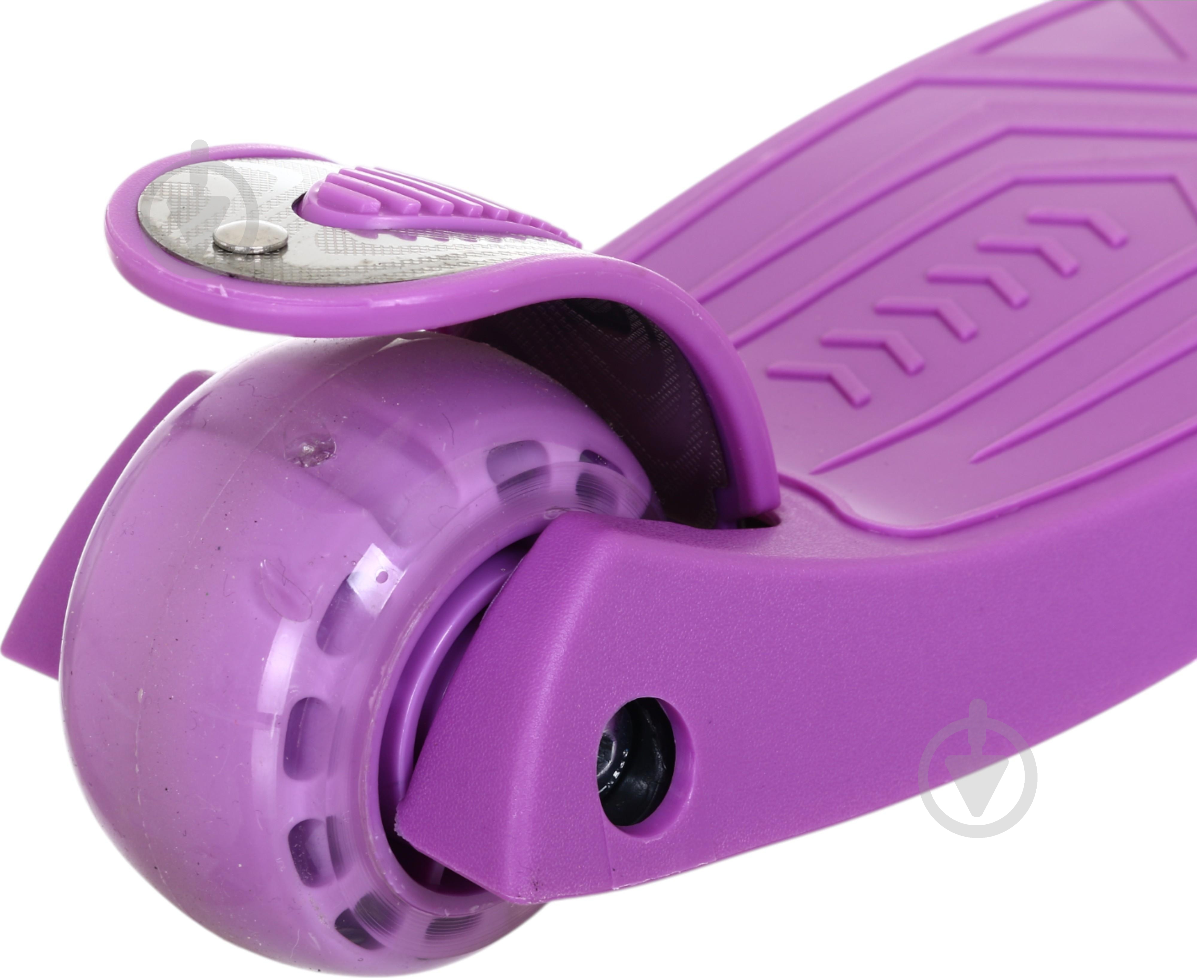 Самокат MaxxPro kids дитячий 3-колісний LS306C/maxi фіолетовий - фото 5