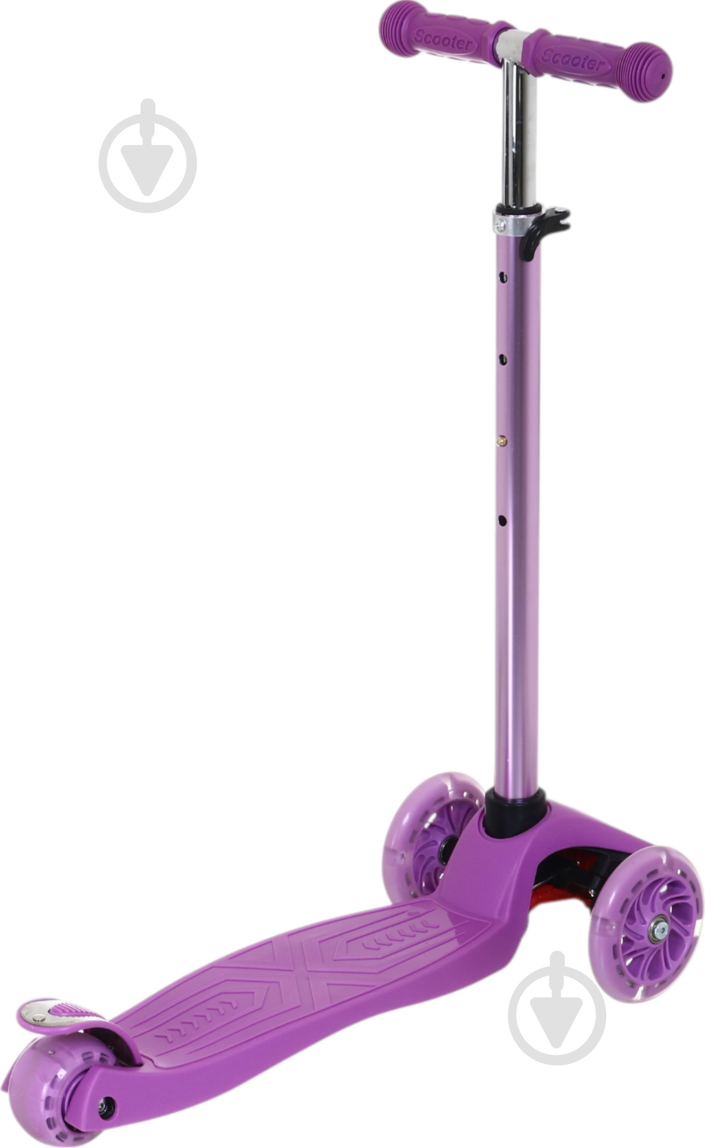 Самокат MaxxPro kids дитячий 3-колісний LS306C/maxi фіолетовий - фото 6