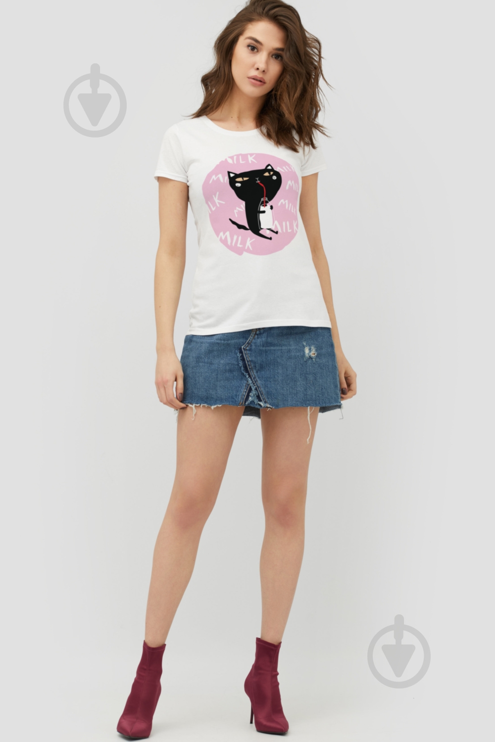 Футболка YAPPI Basic WW1016 р.M белый - фото 2 Футболка YAPPI Basic WW1016 р.M белый - фото 2