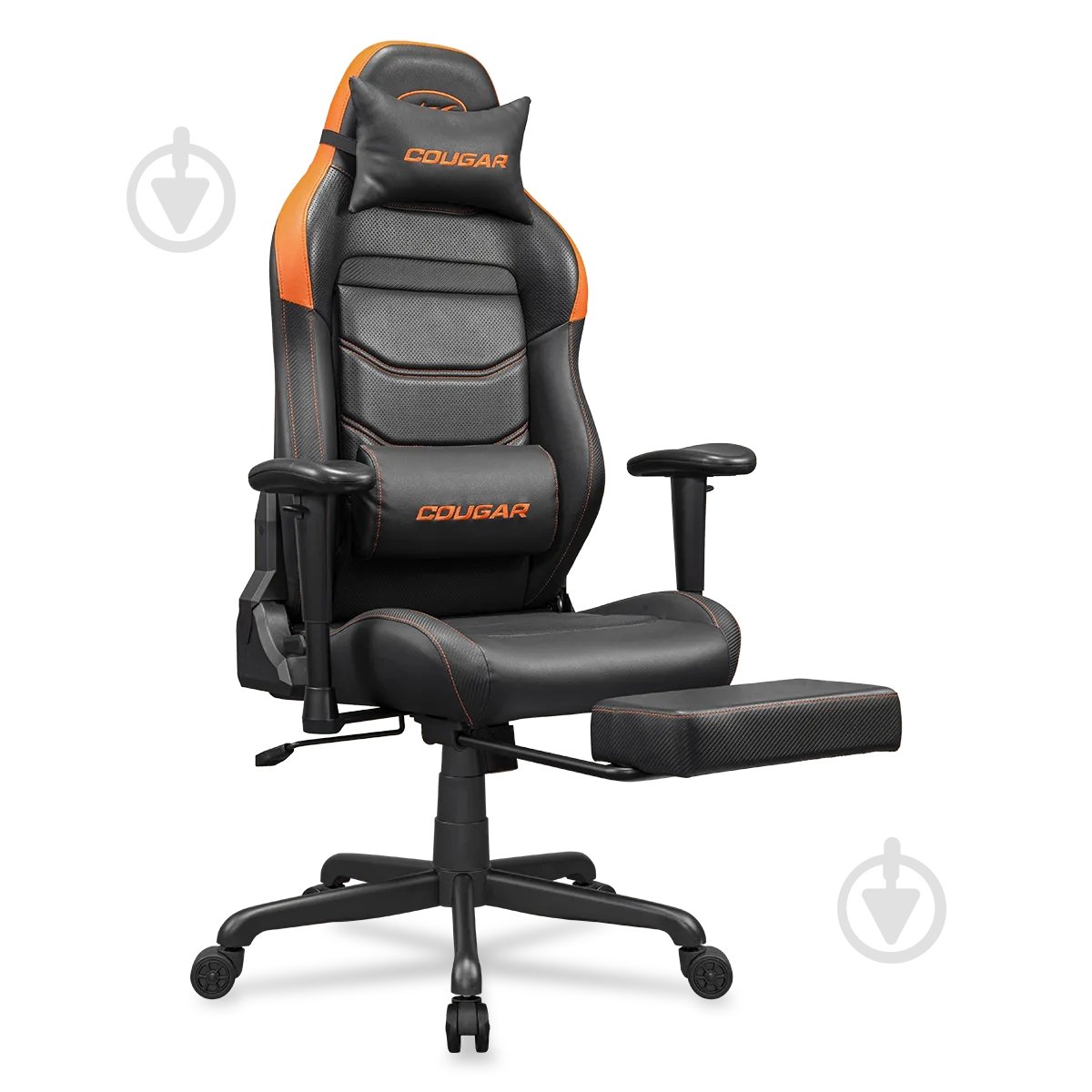 Кресло игровое Cougar EXPLORE NEO, дышащая экокожа черно-оранжевый - фото 6