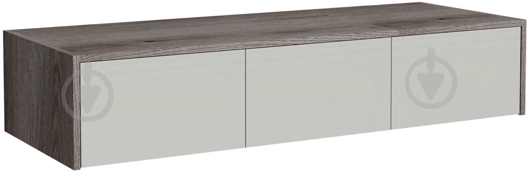 Полка Luxe Studio Loom 1500 300х1500х564 мм дуб эвок прибрежный / светло-серый - фото 1 Полка Luxe Studio Loom 1500 300х1500х564 мм дуб эвок прибрежный / светло-серый - фото 1