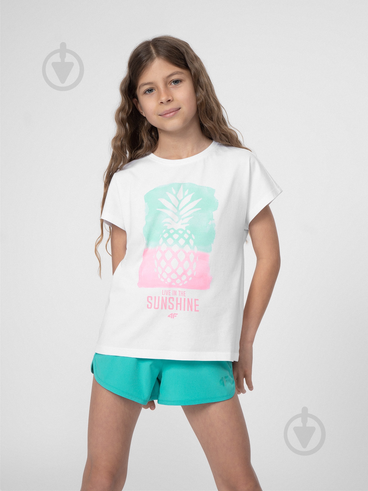 Шорты 4F 4FJSS23UBDSF033-46S р. 134-140 бирюзовый - фото 1