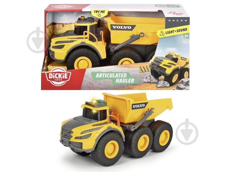 Самосвал Dickie Toys Вольво 3723007 - фото 1 Самосвал Dickie Toys Вольво 3723007 - фото 1