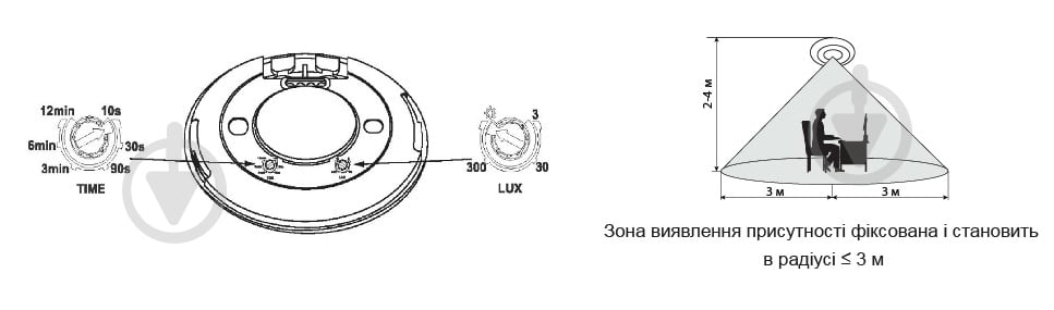 Датчик движения и присутствия АСКОУКРЕМ ДР-700BR микроволновой A0220010045 - фото 4 Датчик движения и присутствия АСКОУКРЕМ ДР-700BR микроволновой A0220010045 - фото 4