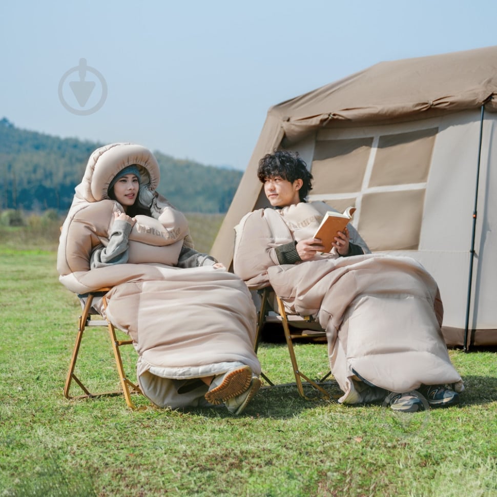 Спальний мішок Naturehike PS200 бежевий - фото 2