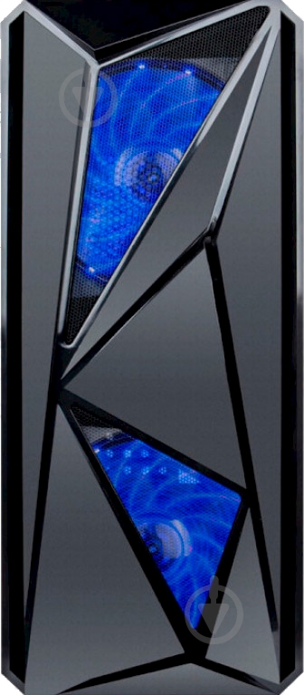 Корпус 1stPlayer F4-3A1-15LED BLUE без БП - фото 2