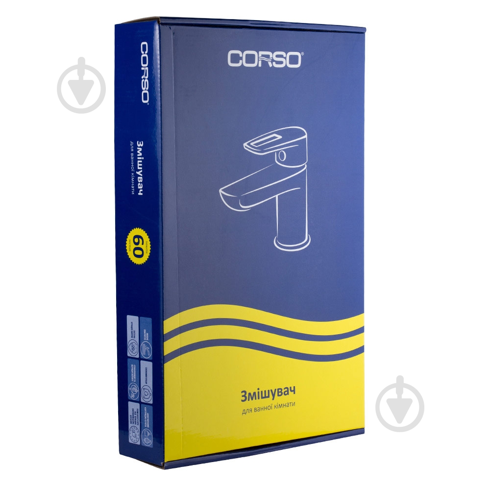 Змішувач для умивальника Corso MARMORE 35мм литий високий на гайці (DB-1A638C) - фото 5 Змішувач для умивальника Corso MARMORE 35мм литий високий на гайці (DB-1A638C) - фото 5