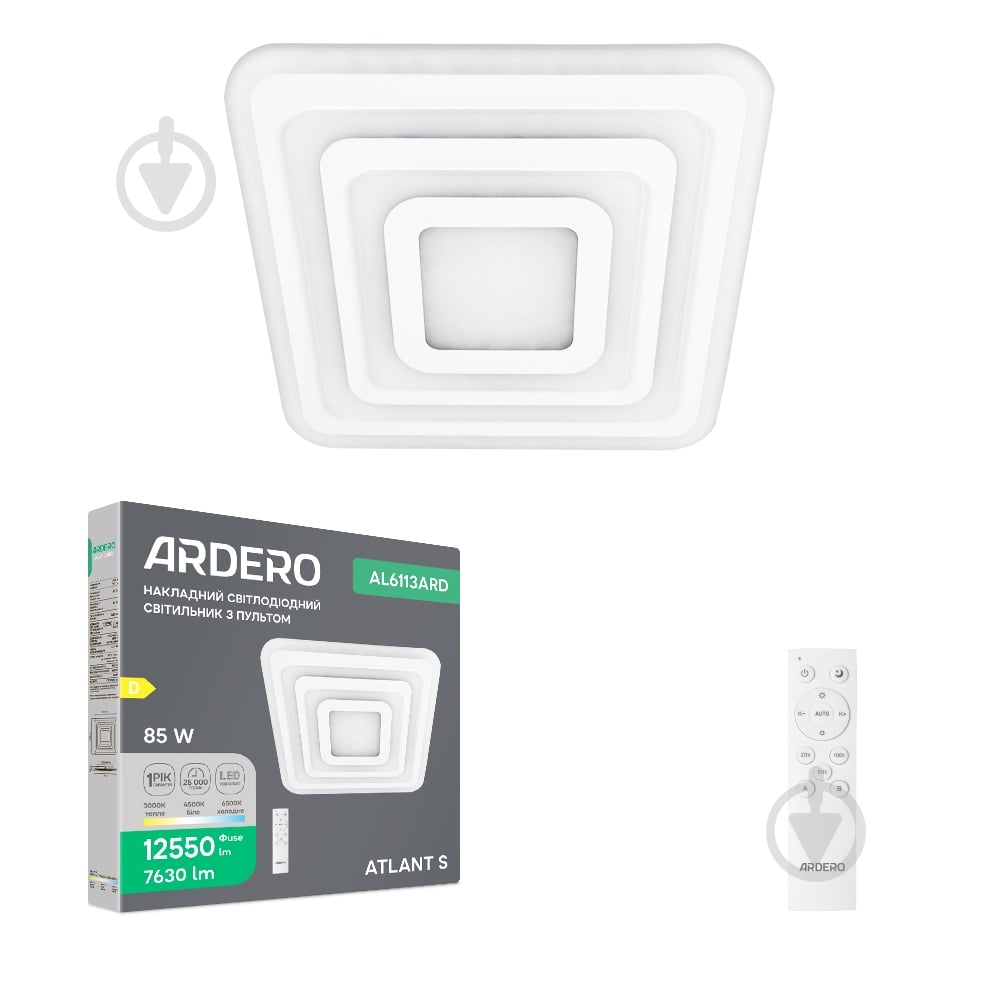 Светильник светодиодный ARDERO белый 3000-6500 К AL6113 - фото 2