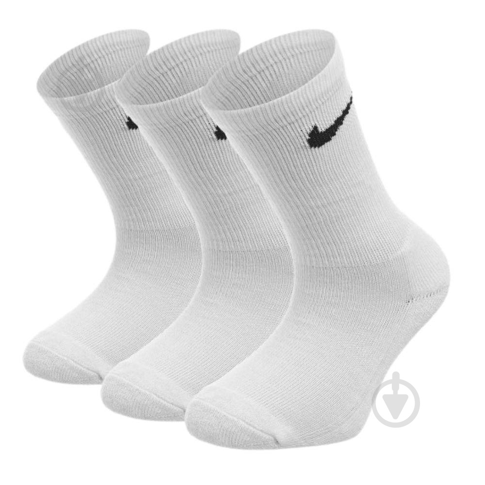 Носки Nike BASIC PACK CREW UN0027-001 р.5-7 белый 3 шт. - фото 1 Носки Nike BASIC PACK CREW UN0027-001 р.5-7 белый 3 шт. - фото 1