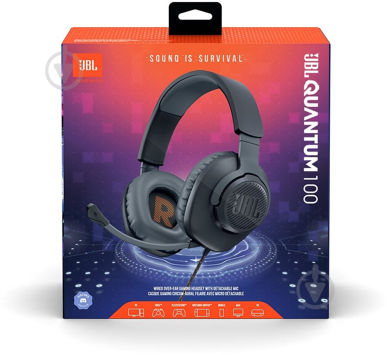 Гарнитура игровая JBL Quantum 100 black (JBLQUANTUM100BLK) - фото 20 Гарнитура игровая JBL Quantum 100 black (JBLQUANTUM100BLK) - фото 20