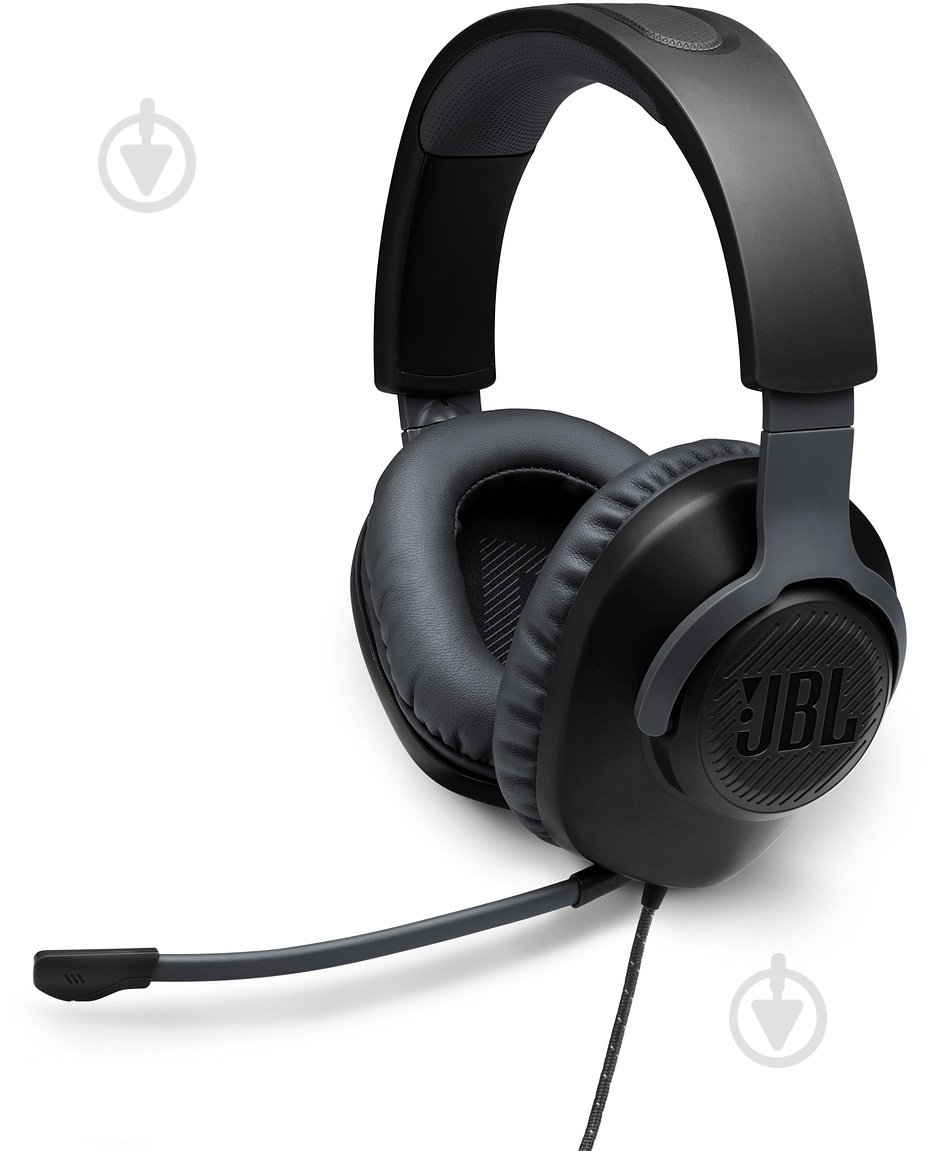 Гарнитура игровая JBL Quantum 100 black (JBLQUANTUM100BLK) - фото 1 Гарнитура игровая JBL Quantum 100 black (JBLQUANTUM100BLK) - фото 1