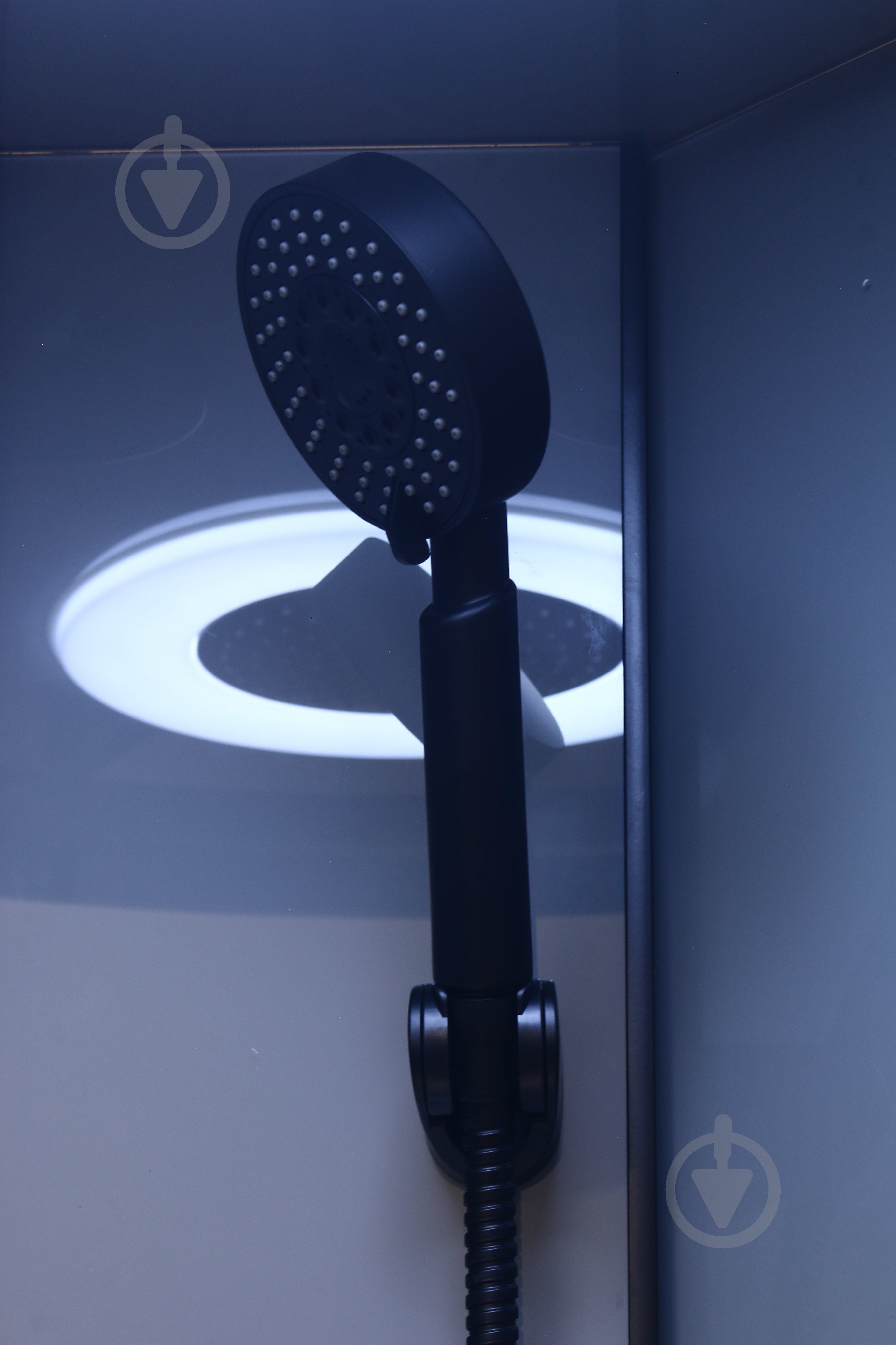 Душевой бокс EGO Pure Black Light 90x90 см K-6701 - фото 8